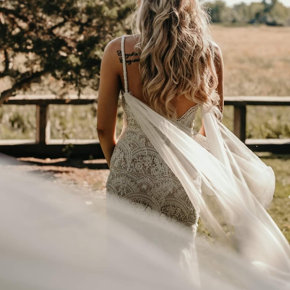 Cape veil bridal